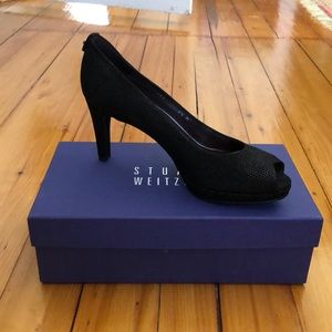 Stuart Weitzman peep toe pumps, size 9.5